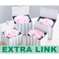 Alibaba High Quality Custom Logo Cardboard 1 Piece Rose Flower Tuck-In Containers